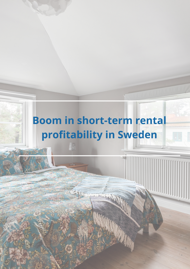 Boom in short-term rental profitability in Sweden